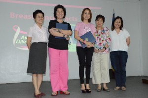 Dr. Ma. Corazon Reyes, Alya Honasan and Kara Magsanoc Alikpala of ICANSERVE Foundation, Dr. Rosario Lapus, and Luwi Tampinco-Lunas