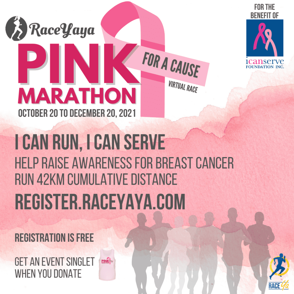 Register until October 19 for the Pink Marathon 2021